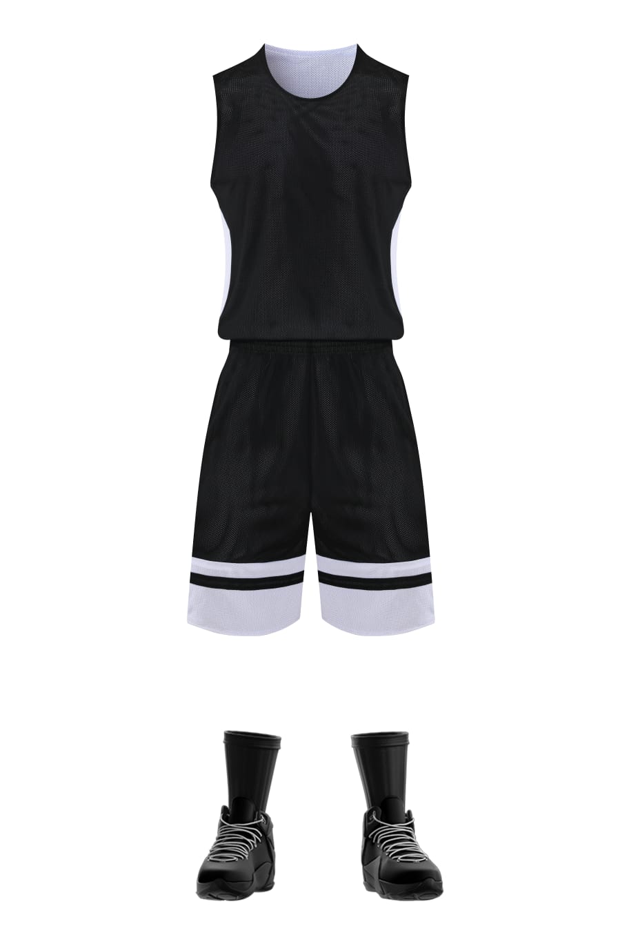 Men’s Performance Basketball Kit - Black/White