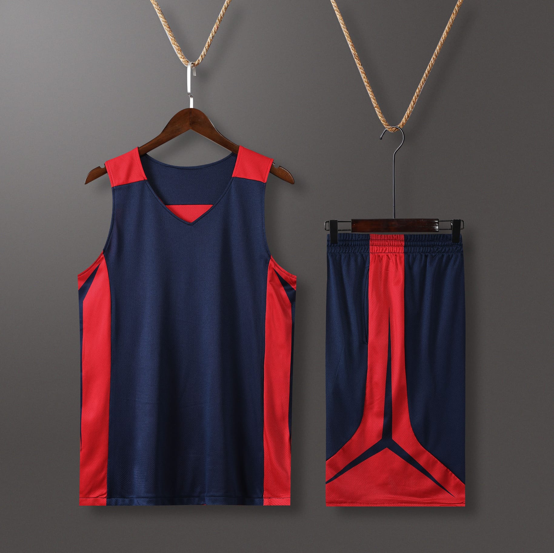 Men’s Performance Basketball Kit - Blue/Red