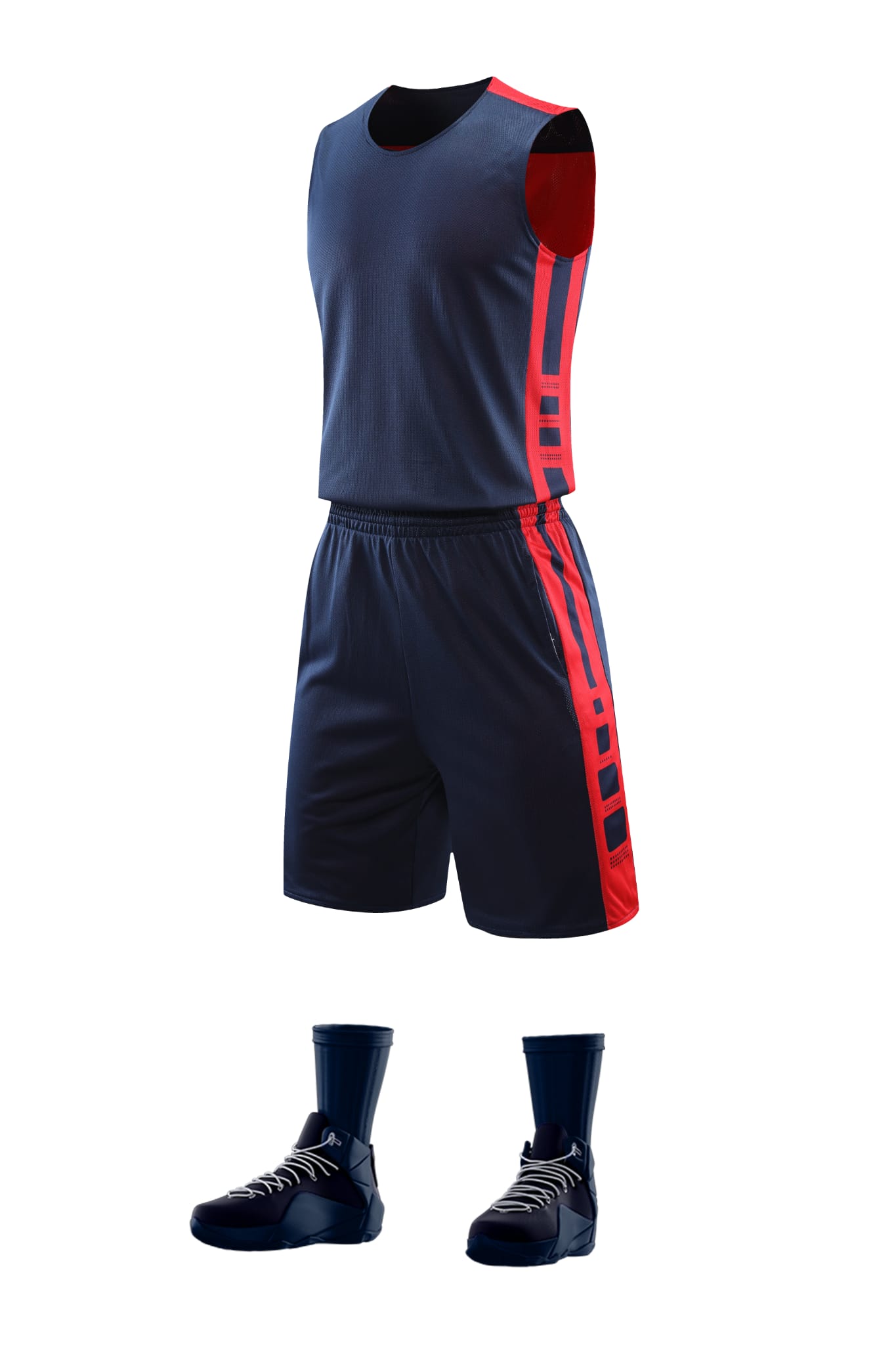 Men’s Performance Basketball Kit - Blue/Red
