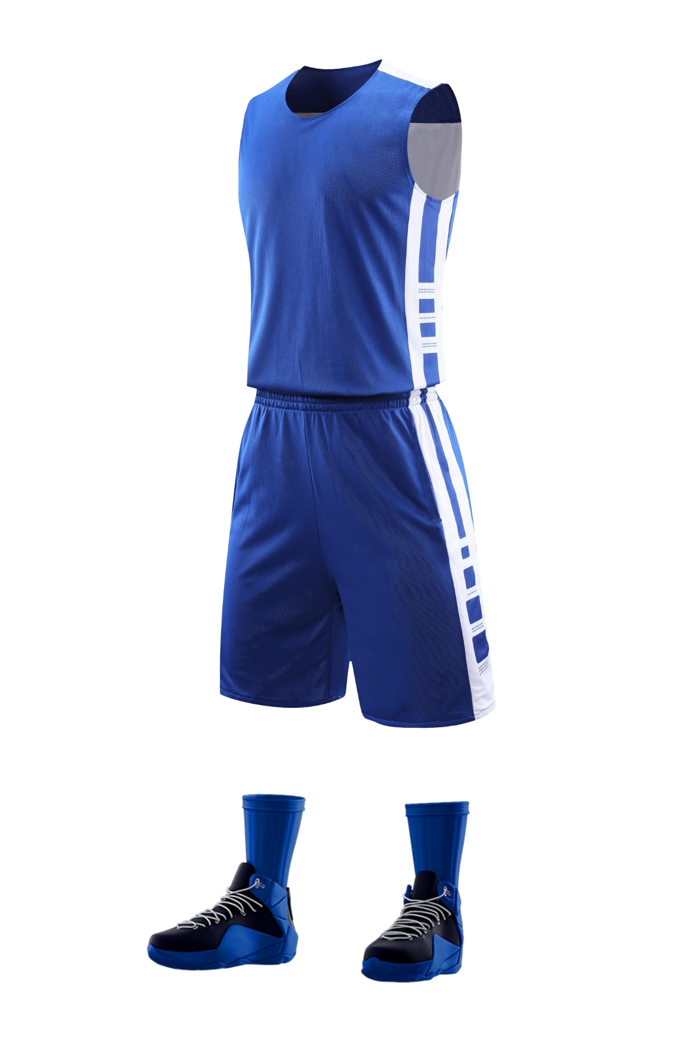 Men’s Performance Basketball Kit - Blue/White