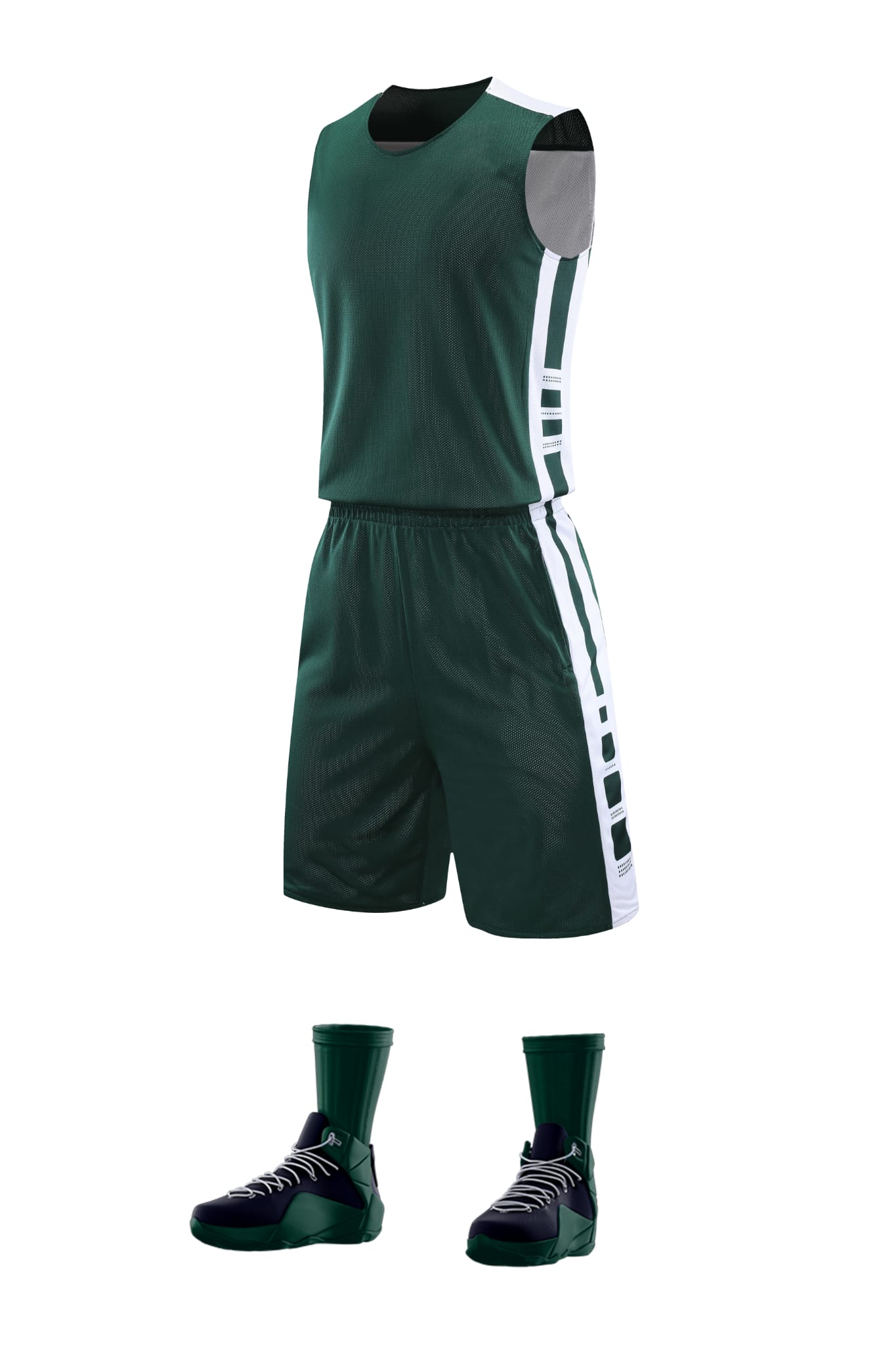 Men’s Performance Basketball Kit - Green/White