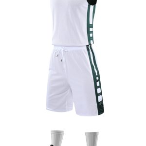 Men’s Performance Basketball Kit - White/Green