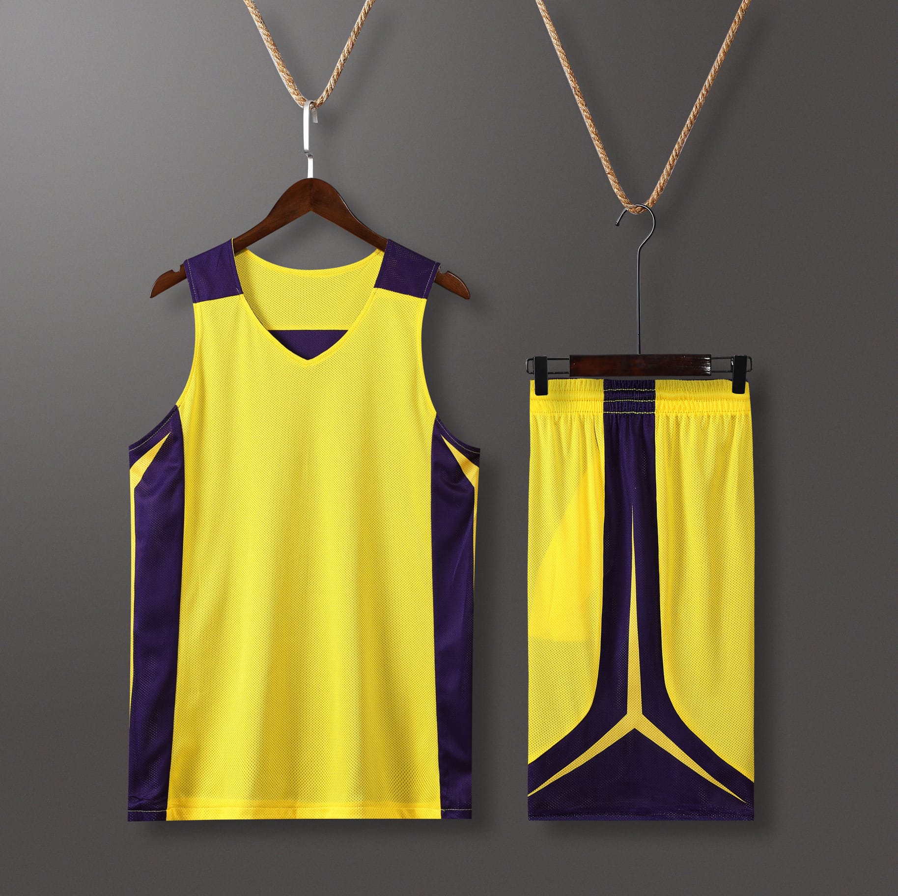 Men’s Performance Basketball Kit - Yellow/Black