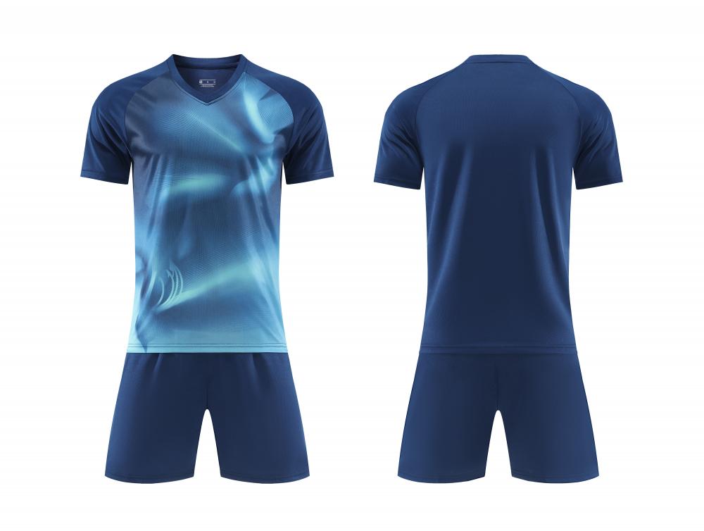 Men’s Performance Football Shirt – Blue Classic Fit