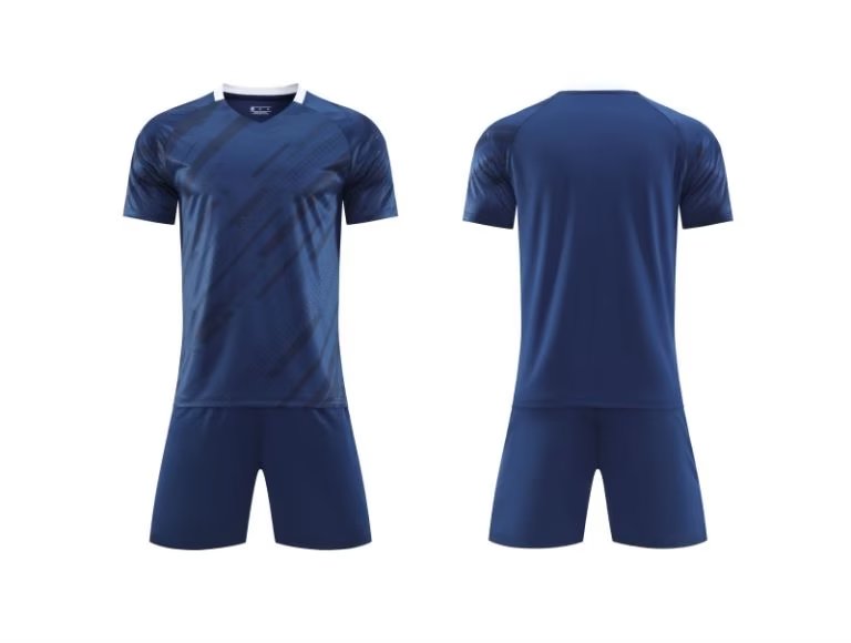 Men’s Performance Football Shirt – Blue Classic Fit