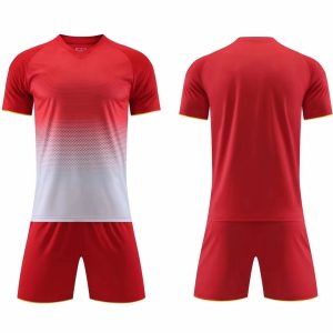 Men’s Performance Football Shirt – Red/White Classic Fit