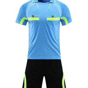 Men’s Professional Referee Kit - Light Blue/Green/Dark Blue