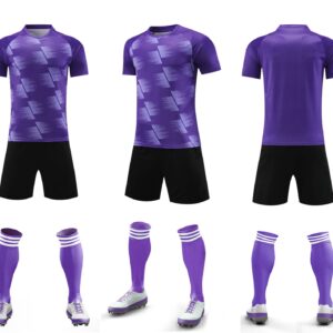 Men’s Performance Football Shirt – Purple/Blue Classic Fit