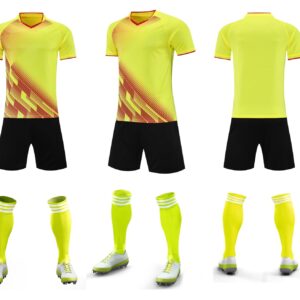 Men’s Performance Football Shirt – Red / Yellow / Black Classic Fit